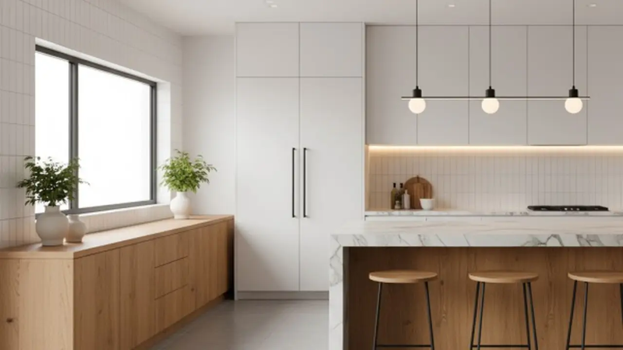 Desain Bufet Dapur Minimalis yang Praktis (Gambar: Gemini AI)