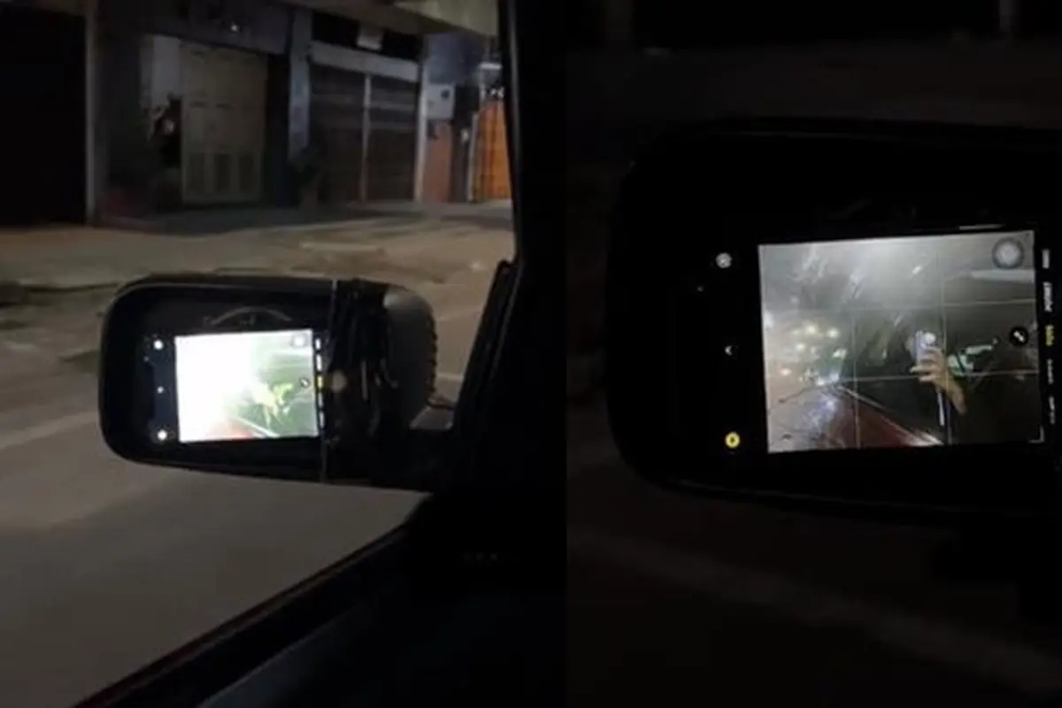 Solusi Mahal Jika Spion Mobil Rusak, Pakai Kamera Smartphone
