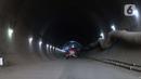 Suasana proyek Kereta Cepat Indonesia China, Purwakarta, Selasa (21/6/2022). Sebanyak 13 terowongan atau tunnel yang berada di proyek Kereta Cepat Jakarta-Bandung (KCJB) berhasil ditembus. Tunnel yang terakhir ditembus adalah tunnel 2 di Jatiluhur, Purwakarta. (Liputan6.com/Herman Zakharia)