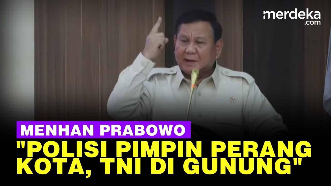 VIDEO: Menhan Prabowo "Bila Perang, Polisi Pimpin Lawan Musuh di Kota"