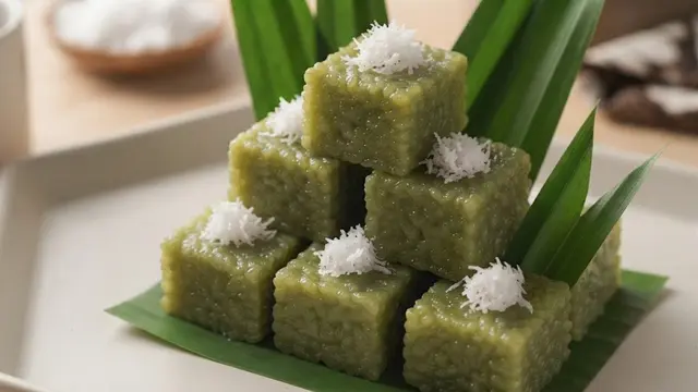 Ilustrasi wajik pandan gula pasir