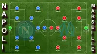 Napoli dan Marseille Andalkan Formasi 4-2-3-1