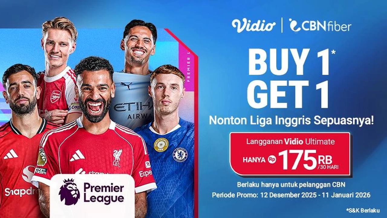 CBN Fiber Gandeng Vidio, Pelanggan Dapat Akses Hiburan Gratis 1 Bulan