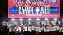 Spanyol juara Euro 2024 dengan memenangi semua atau tujuh pertandingan, termasuk kemenangan atas tuan rumah Jerman, juara bertahan Italia, dan favorit Prancis. (OSCAR DEL POZO / AFP)