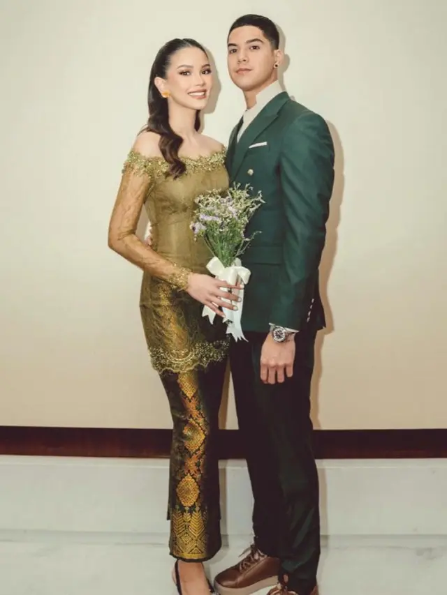 Alyssa Daguise saat hadir di pernikahan Aaliyah Massaid. [@alyssadaguise]