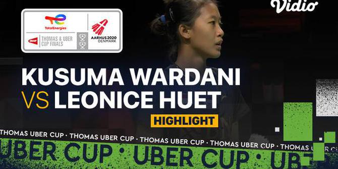 VIDEO Piala Uber 2020: Highlights Putri Kusuma Wardani Tampil Mengesankan, Indonesia Unggul 2-0 atas Prancis