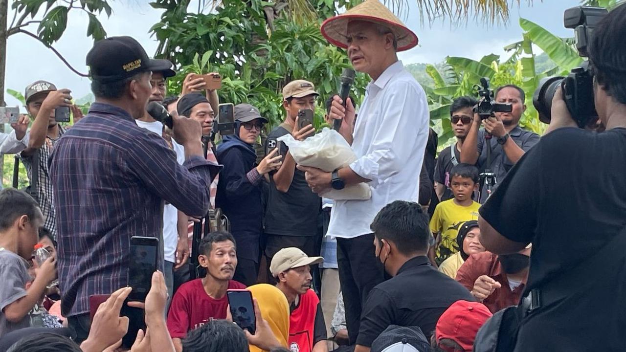 Justru kehadiran Jokowi menurut Ganjar, bentuk rasa sayang kepadanya sebagai calon presiden.<br>