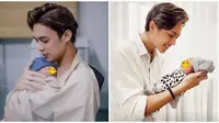 Rilis Lagu untuk Anak, Ini 6 Momen Hangat Rey Mbayang saat Peluk Buah Hatinya
