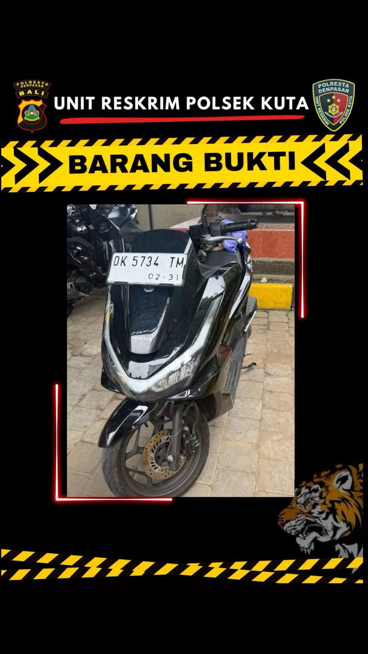 Pelaku saat diamankan kepolisian, Kamis (10/9). (Dokumen Humas Polresta Denpasar).