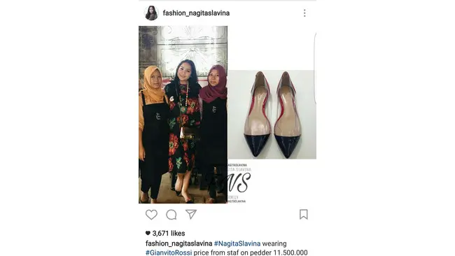 Terlihat sederhana, namun arga flat shoes ini cukup mengejutkan!(Foto:@fashion_nagitaslavina)