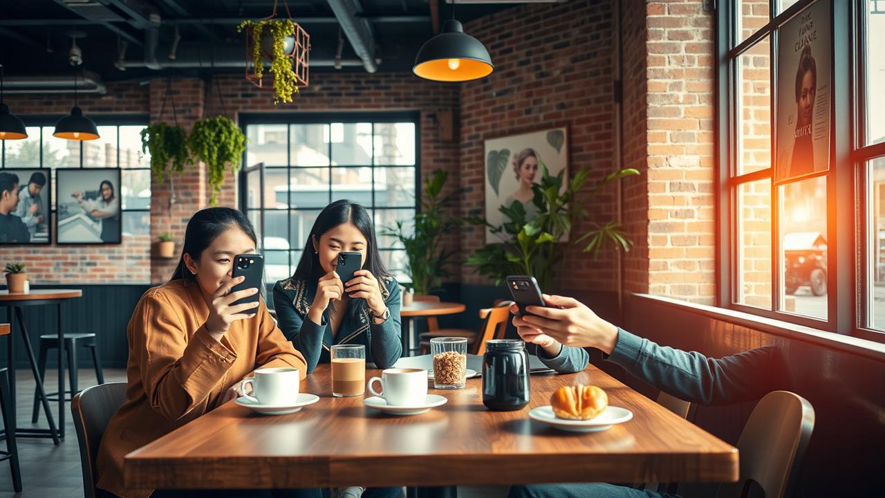 caption ig nongkrong di cafe