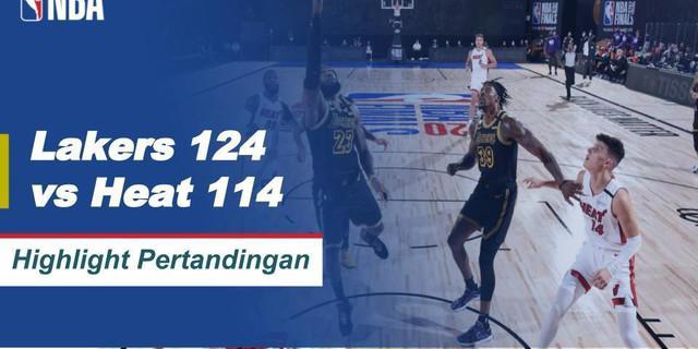 VIDEO: Duet LeBron James dan Anthony Davis Bawa LA Lakers Raih Kemenangan atas Miami Heat di Gim Kedua Final NBA 2020