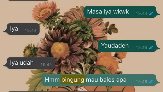 6 Chat Absurd Kehabisan Topik ke Gebetan Ini Maksa Banget
