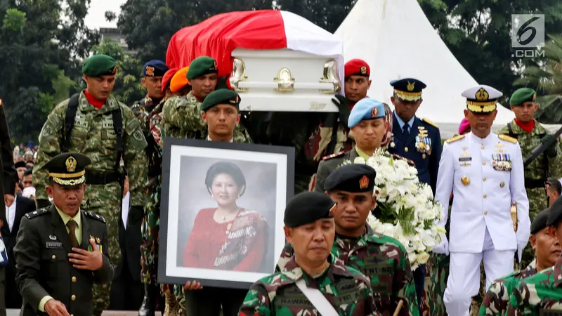 Upacara Militer Pemakaman Ani Yudhoyono