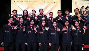 Tim bulutangkis Indonesia meraih medali perunggu pada perhelatan Piala Uber 2026. (PBSI)