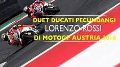 Andrea Iannone dan Andrea Dovizioso dua pebalap tim Ducati berhasil menjadi juara 1-2 di MotoGP Austria 2016, Minggu (14/8/2016).
