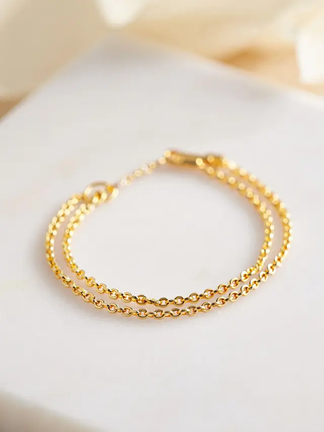 Gelang Emas Rantai Kecil 2 Gram
