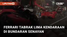 Beredar video viral terkait mobil Ferrari yang terlibat kecelakaan. Ferrari tersebut tabrak 5 mobil dalam kejadian ini