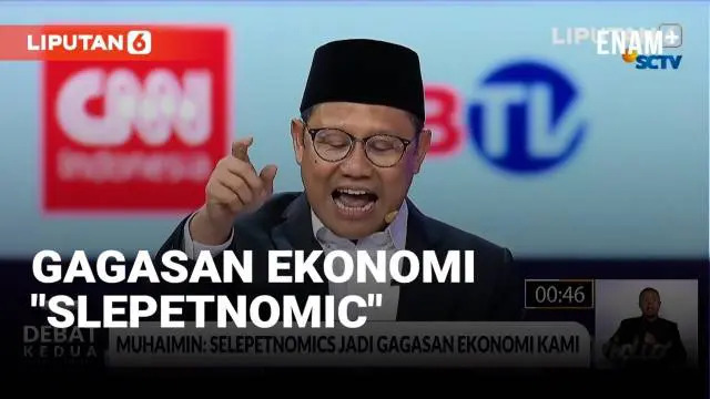 Calon Wakil Presiden Muhaimin Iskandar kembali tegaskan gagasan "slepetnomic" dalam pernyataan penutupnya di acara debat calon wakil presiden Jumat (22/12) malam.