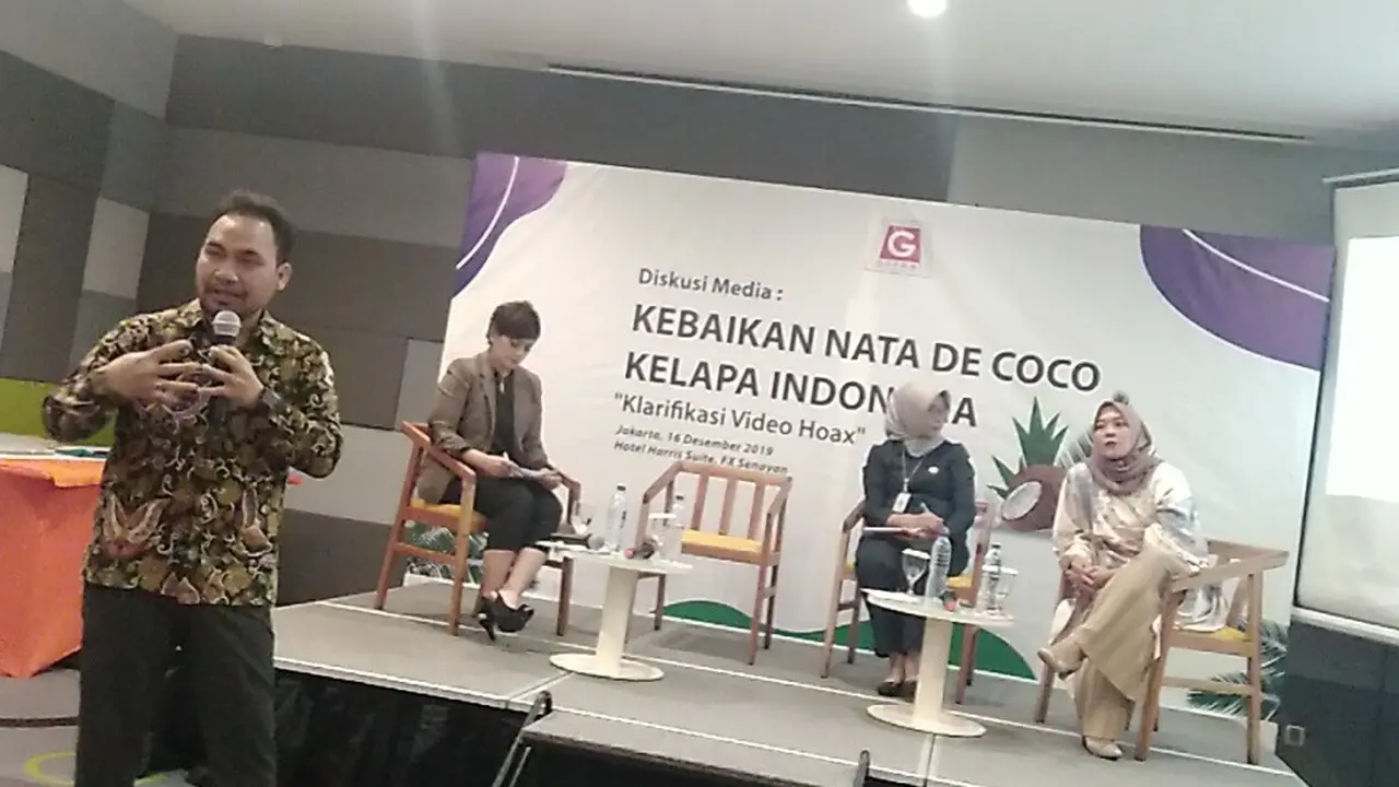 Konferensi pers dan diskusi Kebaikan Nata De Coco Kelapa Indonesia