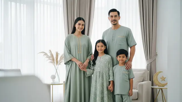 Seragam Lebaran Keluarga 2026 (AI)