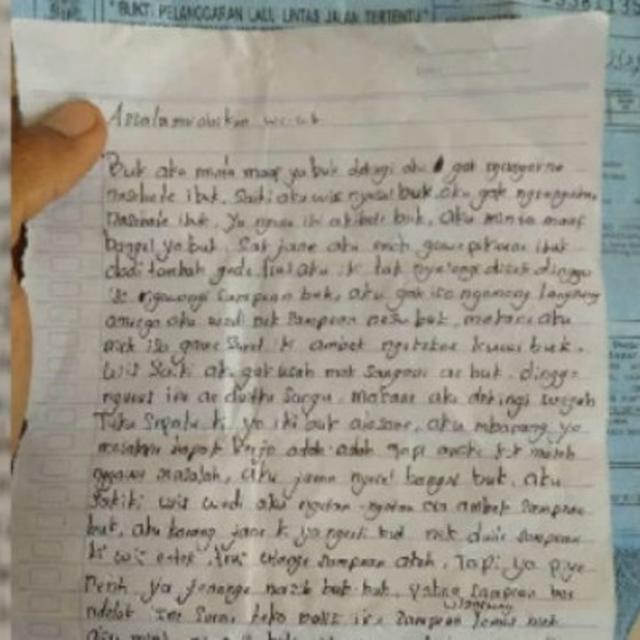 Langgar Nasihat Ibu Surat Penyesalan Bocah Ini Bikin Nangis Bombay Citizen6 Liputan6 Com