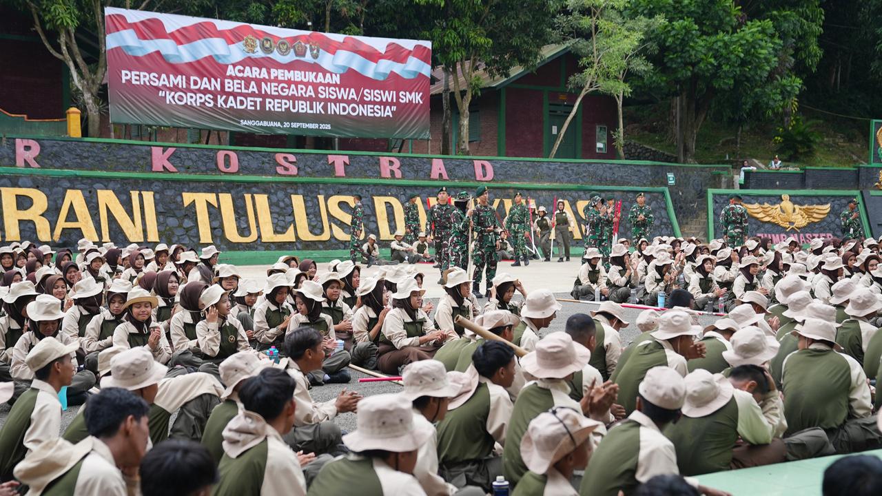 964 Pelajar Ikuti Persami Bela Negara KKRI di Karawang