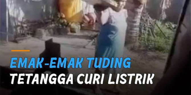 VIDEO: Viral Emak-Emak Tuding Tetangga Curi Listrik Pakai Kabel Wifi