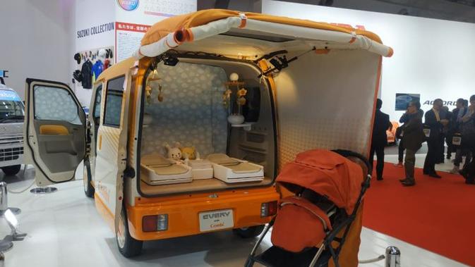 Mobil konsep Suzuki Every Go-Anywhere Baby Room(Arief/Liputan6.com)