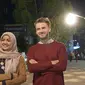 Nirina Zubir dan Jonatan Cerrada saat berakting di film Liam dan Laila