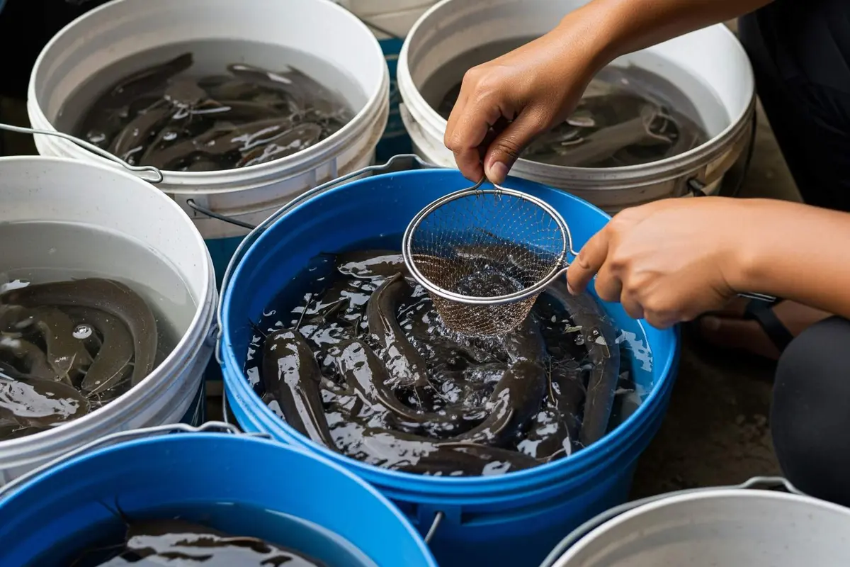 Tips Sukses Ternak Lele Pakai Ember Bekas