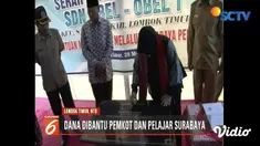 Tri Rismahariani meresmikan sekolah di Lombok Timur, NTB, dari hasil sumbangan pemerintah kota dan para pelajar Surabaya.