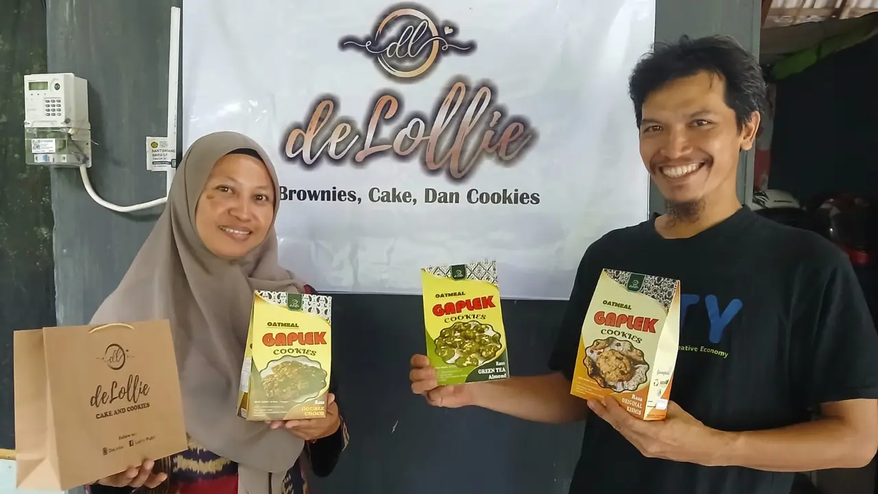 Olya Widowati Putri dan Suami yang Menjalankan Bisnis Delollie Cake & Cookies di Nglipar Gunungkidul