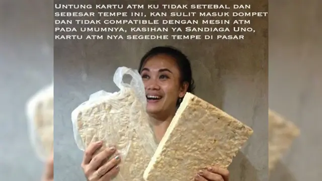 Meme Tempe Setipis ATM, Bikin Ketawa Sekaligus Nyindir Sandiaga Uno