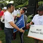 Menteri Pertanian Syahrul Yasin Limpo menghadiri Tani's Day di area Car Free Day (CFD) di Lapangan Renon, Denpasar, Bali.