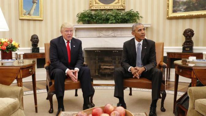 Donald Trump dan Barack Obama (AP)