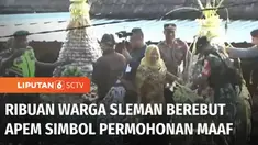 Ribuan warga di Sleman, DIY, rela berdesakan berebut kue apem di pelataran kompleks makam Ki Ageng Wonolelo. Tak kurang 2 ton kue apem disebar sebagai puncak prosesi saparan untuk mengenang perjuangan dakwah mendiang Ki Ageng Wonolelo.