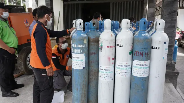 Bantu Penuhi Kebutuhan Oksigen di Bali, BUMN Salurkan Puluhan Tabung Oksigen