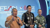 Gubernur Bank Indonesia (BI) Perry Warjiyo dalam acara FEKDI dan IFSE 2025, di JCC, Jakarta, Kamis (30/10/2025). (Foto: Liputan6.com/Tira Santia)