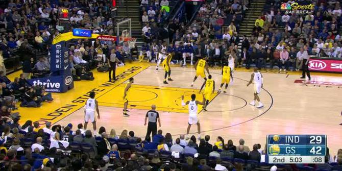 VIDEO : Cuplikan Pertandingan NBA, Pacers 92 vs Warriors 81