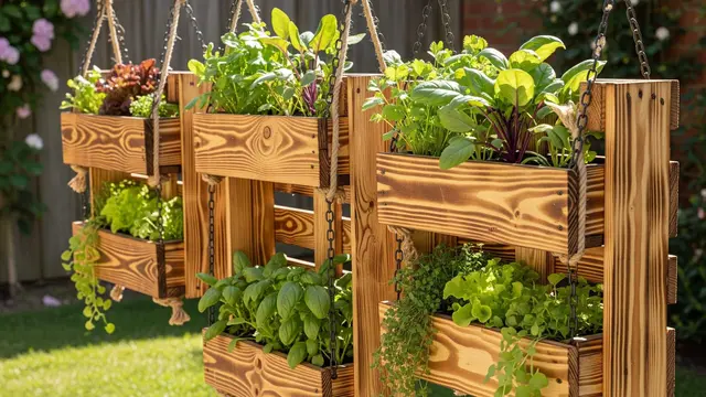 Ide Model Kebun Sayur Mini dengan Planter Box Gantung