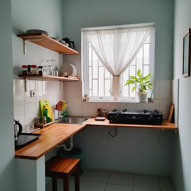 9 Inspirasi Dapur Kecil Tanpa Banyak Perabot, Desain Minimalis Hemat Ruang