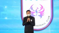 Darius Sinathrya dalam preskon Rans Cilegon FC di Kemayoran. Adrian.putra / Fimela