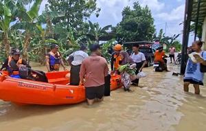 Banjir di Demak. (Antara)