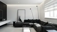Pilihan kombinasi warna monokrom akan menghadirkan kesan elegan, lux, dan futuristik dalam rumah Anda, apalagi bila dikombinasikan dengan penggunaan furnitur minimalis.(home-designing.com)