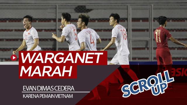 Berita video warganet menyerang akun Instagram pemain Vietnam yang membuat gelandang Timnas Indonesia U-22, Evan Dimas, di final sepak bola putra SEA Games 2019, Selasa (10/12/2019).