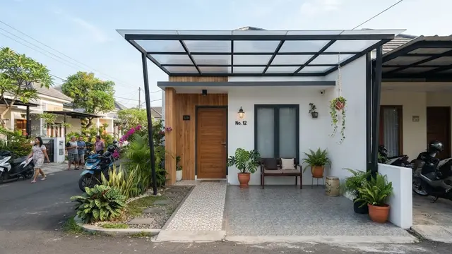 9 Teras Rumah Kecil Tanpa Pagar, Tampil Terbuka dan Tetap Estetik
