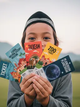 Ide THR Lebaran Anak Selain Uang Tunai (Foto: Gemini AI)