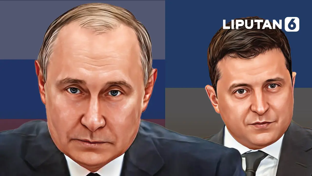 Banner Infografis Rusia dan Ukraina Sepakat Gencatan Senjata.