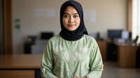 Baju Batik Tunik Kantor yang Trendy (Foto: Reve Art AI)